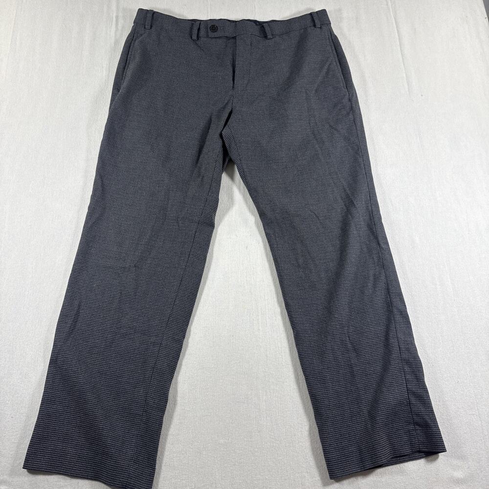 Lauren Ralph Lauren Houndstooth Dress Pants Mens 36x29 Grey Black Weave